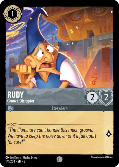 Image for Rudy - Groove Disrupter (Shimmering Skies) (174/204) - Disney Lorcana