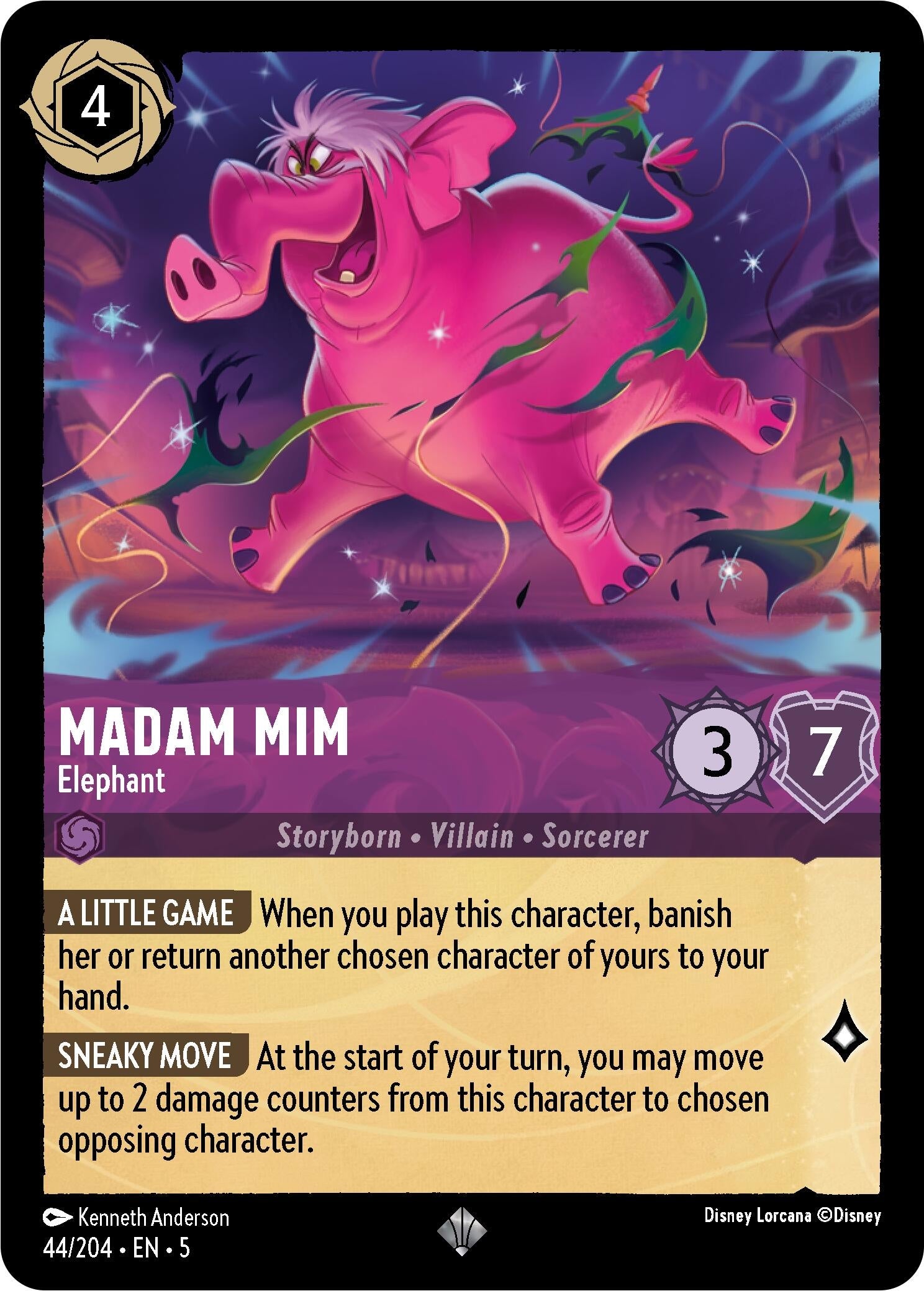 Image for Madam Mim - Elephant (Shimmering Skies) (44/204) - Disney Lorcana