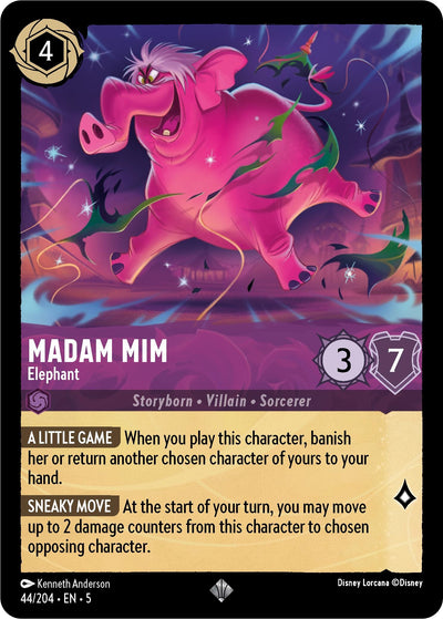 Image for Madam Mim - Elephant (Shimmering Skies) (44/204) - Disney Lorcana