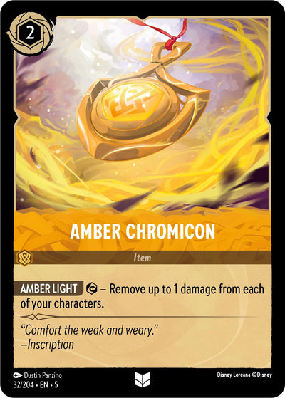Image for Amber Chromicon (Shimmering Skies) (32/204) - Disney Lorcana