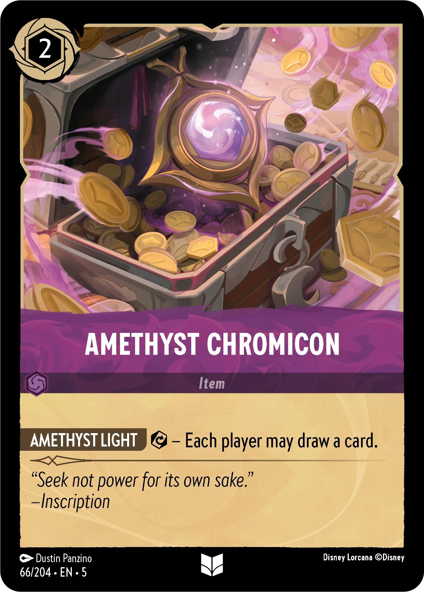 Image for Amethyst Chromicon (Shimmering Skies) (66/204) - Disney Lorcana