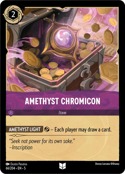 Image for Amethyst Chromicon (Shimmering Skies) (66/204) - Disney Lorcana