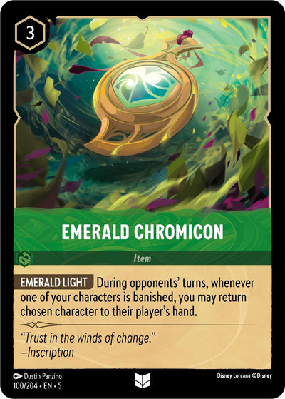 Image for Emerald Chromicon (Shimmering Skies) (100/204) - Disney Lorcana