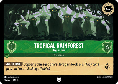 Image for Tropical Rainforest - Jaguar Lair (Shimmering Skies) (102/204) - Disney Lorcana