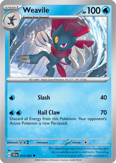 Image for Weavile (SV: Shrouded Fable) (014/064) - Pokemon