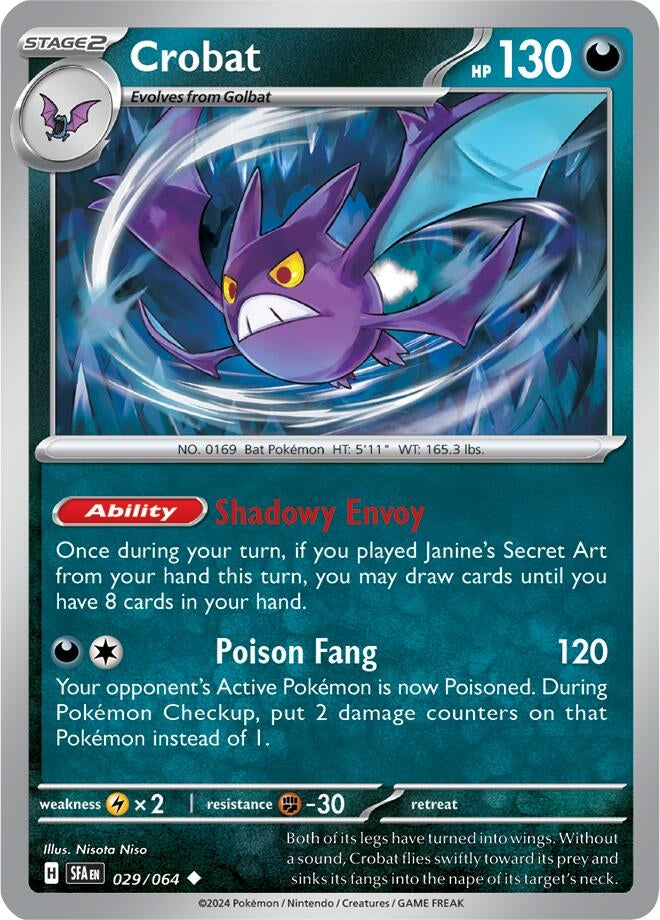 Image for Crobat (SV: Shrouded Fable) (029/064) - Pokemon