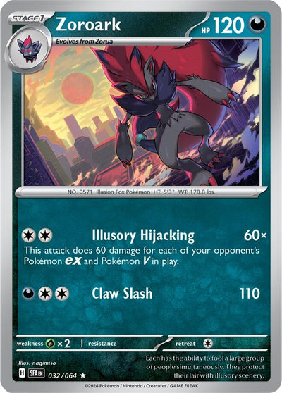 Image for Zoroark (SV: Shrouded Fable) (032/064) - Pokemon