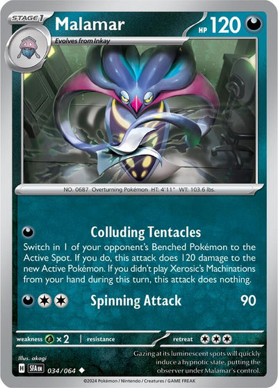Image for Malamar (SV: Shrouded Fable) (034/064) - Pokemon