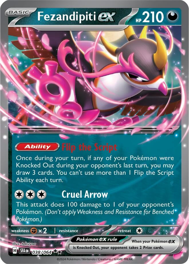 Image for Fezandipiti ex (SV: Shrouded Fable) (038/064) - Pokemon