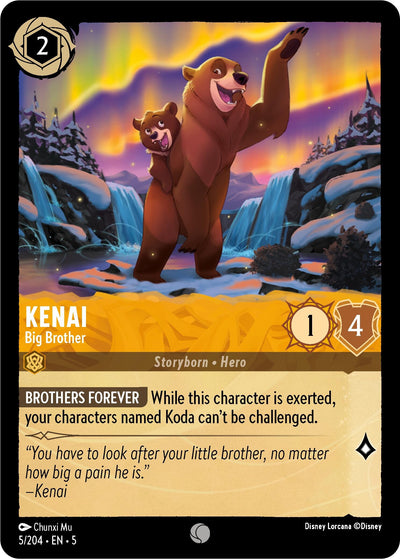 Image for Kenai - Big Brother (Shimmering Skies) (5/204) - Disney Lorcana