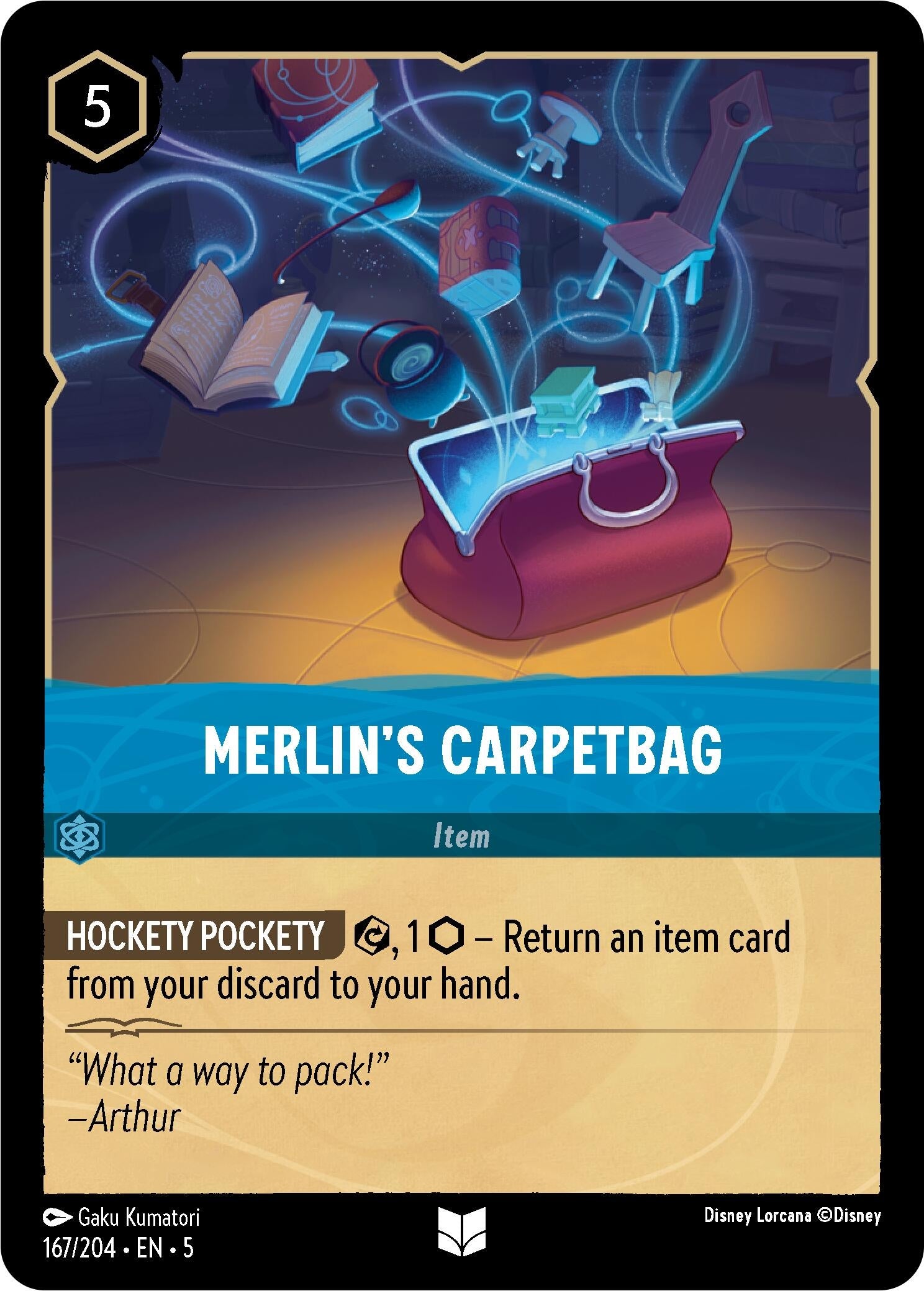 Image for Merlin's Carpetbag (Shimmering Skies) (167/204) - Disney Lorcana