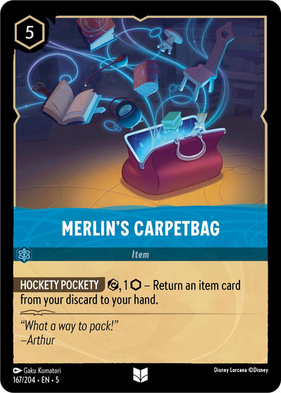 Image for Merlin's Carpetbag (Shimmering Skies) (167/204) - Disney Lorcana