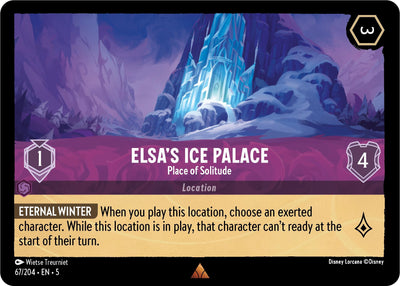 Image for Elsa's Ice Palace - Place of Solitude (Shimmering Skies) (67/204) - Disney Lorcana