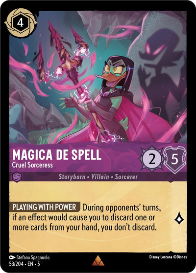 Image for Magica De Spell - Cruel Sorceress (Shimmering Skies) (53/204) - Disney Lorcana