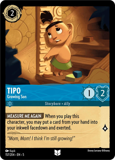 Image for Tipo - Growing Son (Shimmering Skies) (157/204) - Disney Lorcana