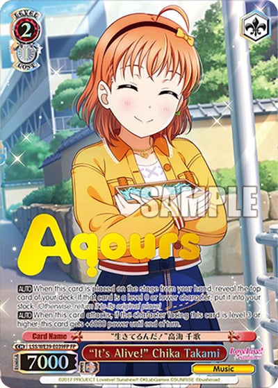 Image for "It's Alive!" Chika Takami (FP) (Love Live! School Idol Festival Series 10th Anniversary Premium Booster) (LSS/WE39-E039FP FP) - Weiss Schwarz