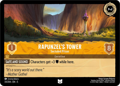 Image for Rapunzel's Tower - Secluded Prison (Shimmering Skies) (33/204) - Disney Lorcana