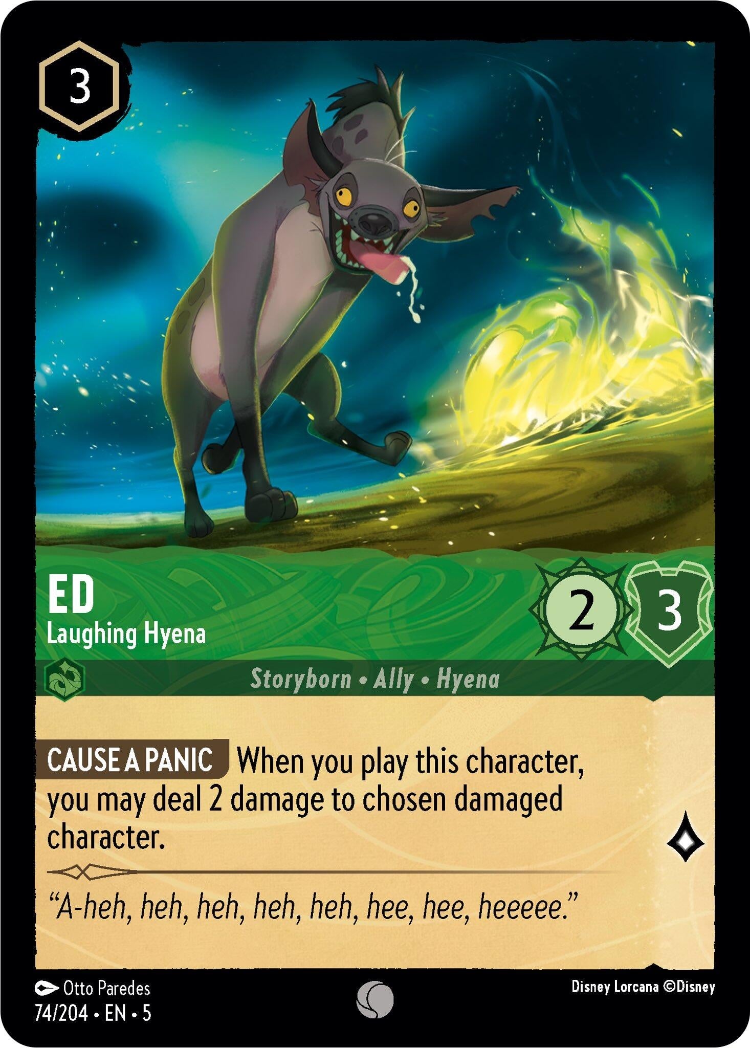 Image for Ed - Laughing Hyena (Shimmering Skies) (74/204) - Disney Lorcana