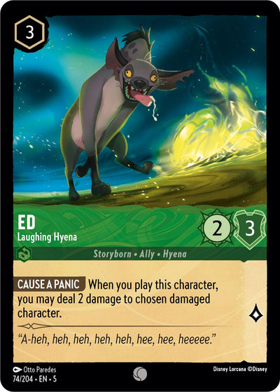 Image for Ed - Laughing Hyena (Shimmering Skies) (74/204) - Disney Lorcana