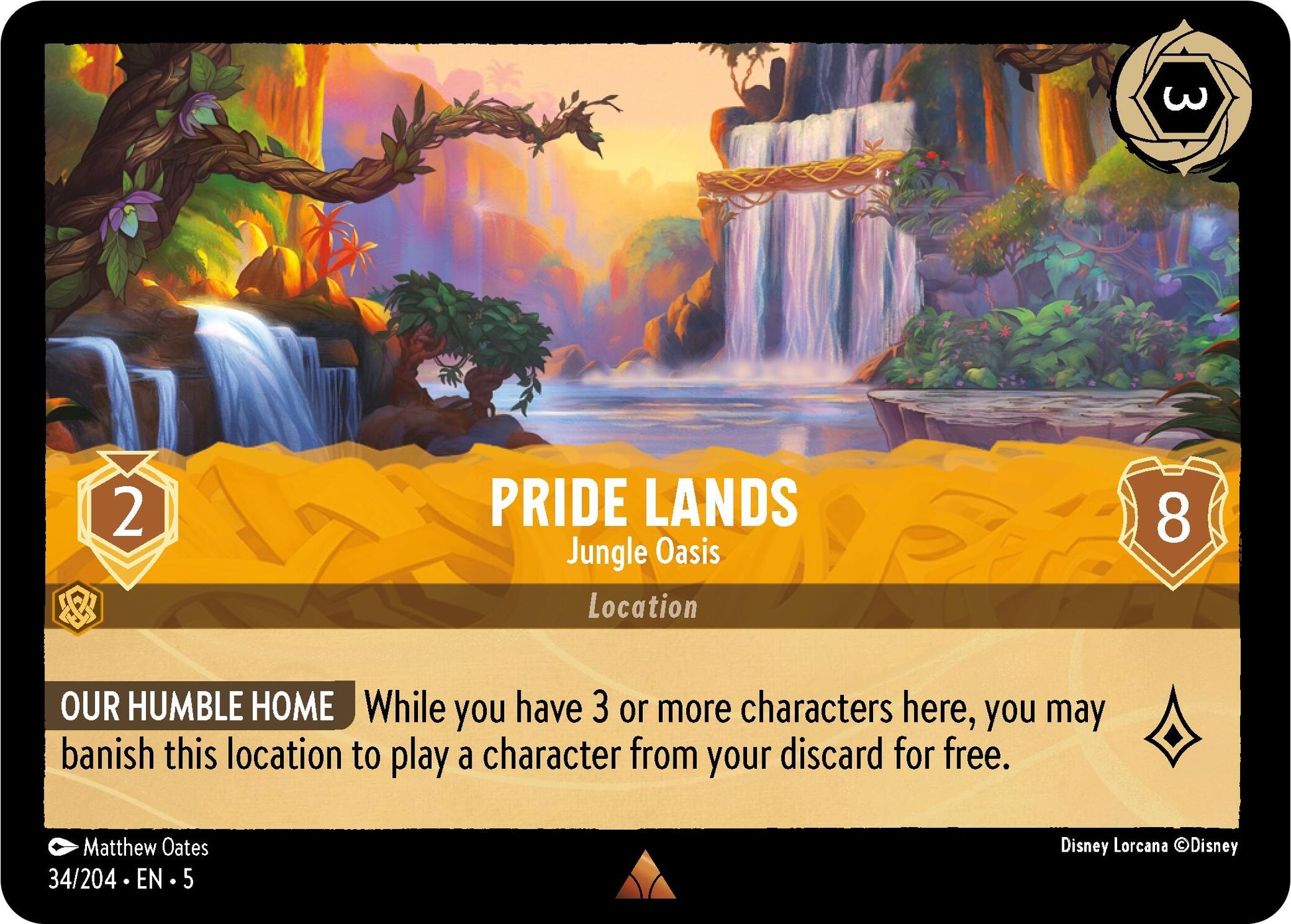 Image for Pride Lands - Jungle Oasis (Shimmering Skies) (34/204) - Disney Lorcana