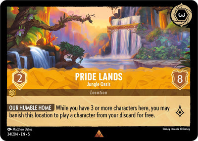 Image for Pride Lands - Jungle Oasis (Shimmering Skies) (34/204) - Disney Lorcana