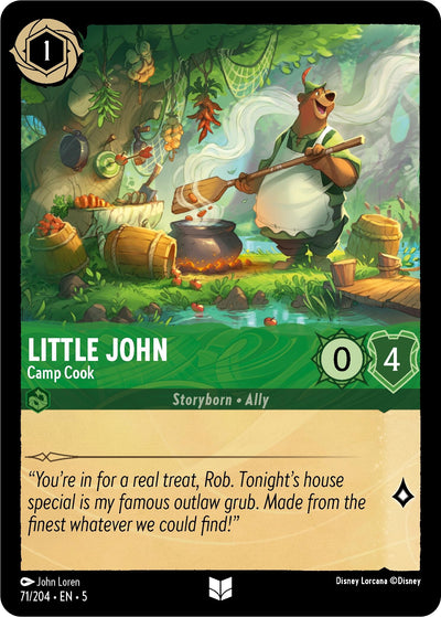 Image for Little John - Camp Cook (Shimmering Skies) (71/204) - Disney Lorcana