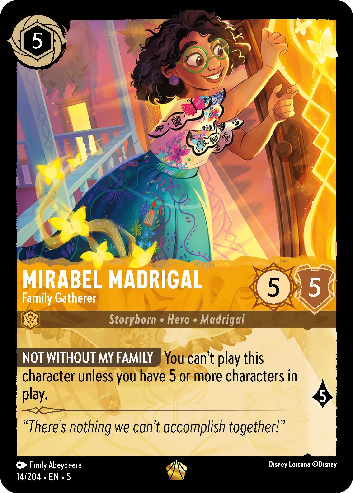 Image for Mirabel Madrigal - Family Gatherer (Shimmering Skies) (14/204) - Disney Lorcana