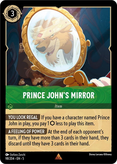 Image for Prince John's Mirror (Shimmering Skies) (98/204) - Disney Lorcana