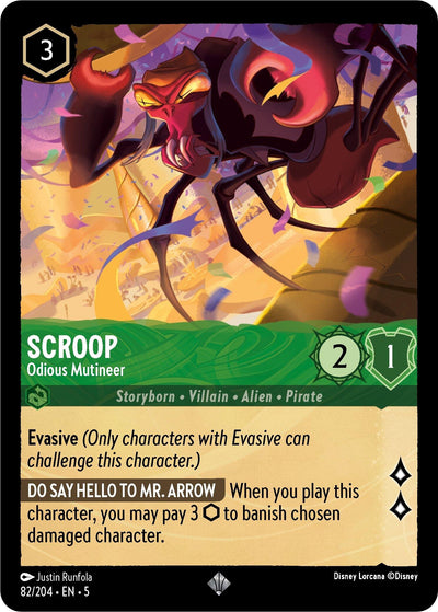 Image for Scroop - Odious Mutineer (Shimmering Skies) (82/204) - Disney Lorcana