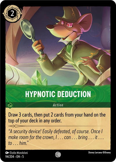 Image for Hypnotic Deduction (Shimmering Skies) (94/204) - Disney Lorcana