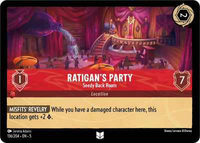 Image for Ratigan's Party - Seedy Back Room (Shimmering Skies) (136/204) - Disney Lorcana