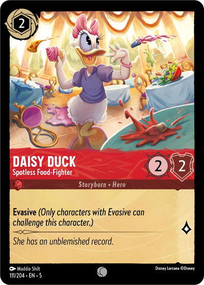 Image for Daisy Duck - Spotless Food-Fighter (Shimmering Skies) (111/204) - Disney Lorcana
