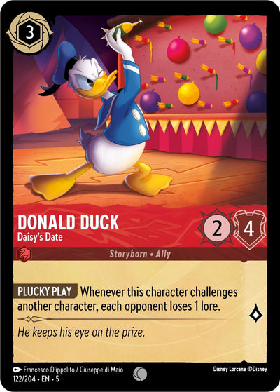 Image for Donald Duck - Daisy's Date (Shimmering Skies) (122/204) - Disney Lorcana