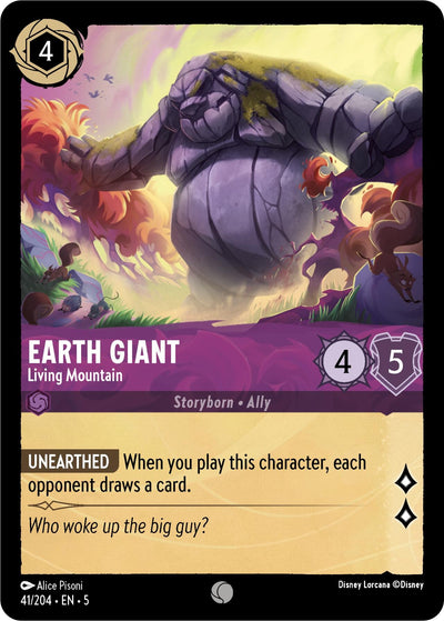 Image for Earth Giant - Living Mountain (Shimmering Skies) (41/204) - Disney Lorcana