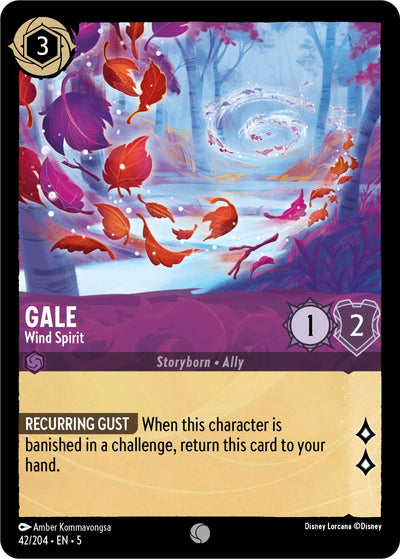 Image for Gale - Wind Spirit (Shimmering Skies) (42/204) - Disney Lorcana
