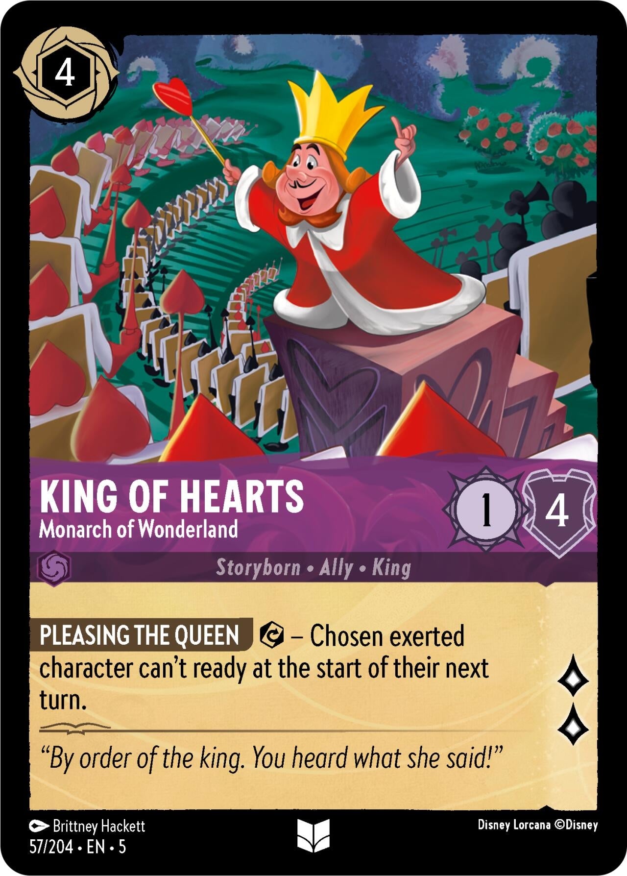 Image for King of Hearts - Monarch of Wonderland (Shimmering Skies) (57/204) - Disney Lorcana