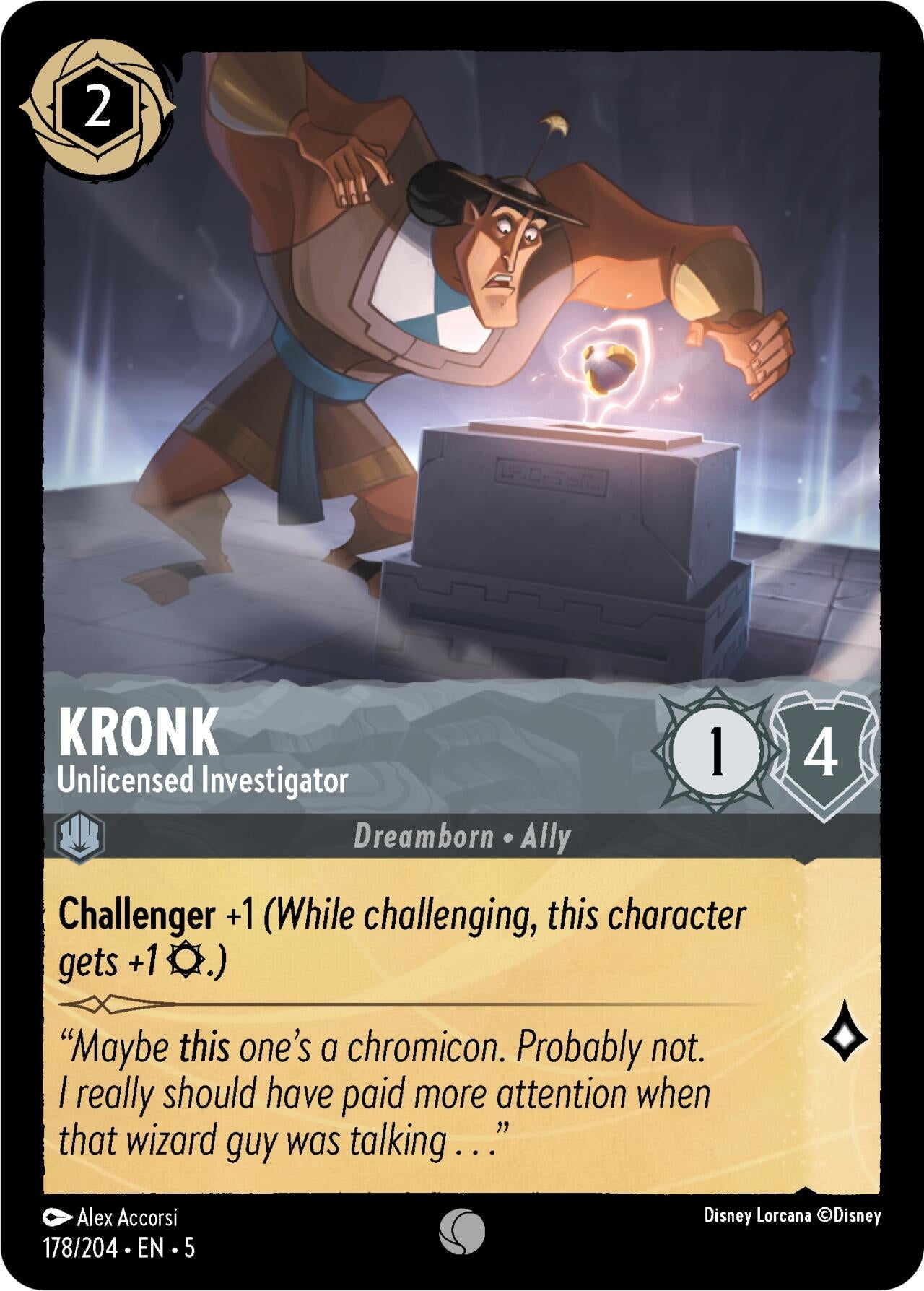 Image for Kronk - Unlicensed Investigator (Shimmering Skies) (178/204) - Disney Lorcana
