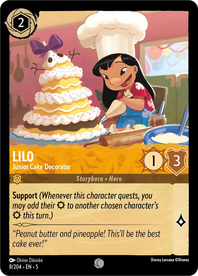 Image for Lilo - Junior Cake Decorator (Shimmering Skies) (8/204) - Disney Lorcana