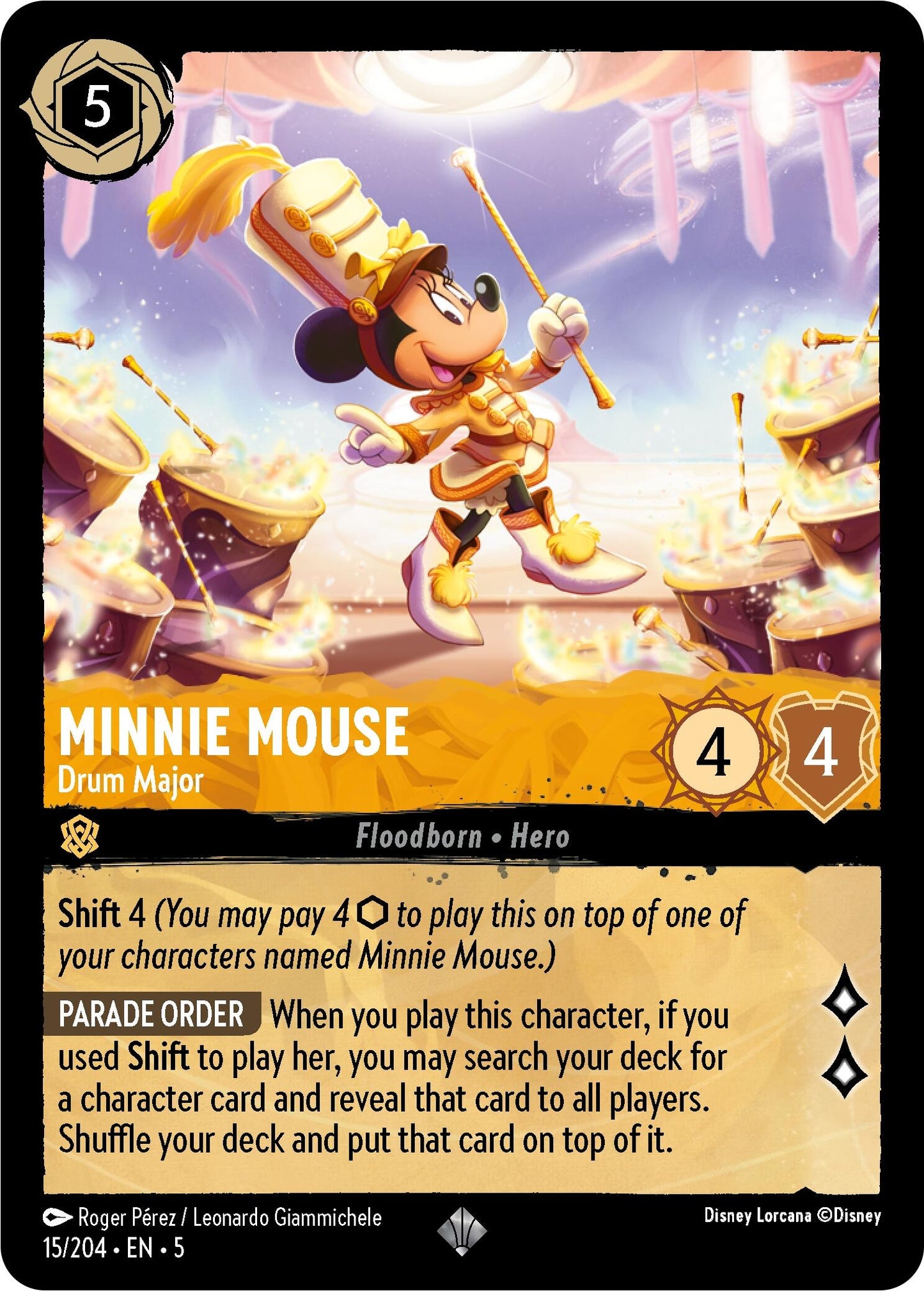 Image for Minnie Mouse - Drum Major (Shimmering Skies) (15/204) - Disney Lorcana