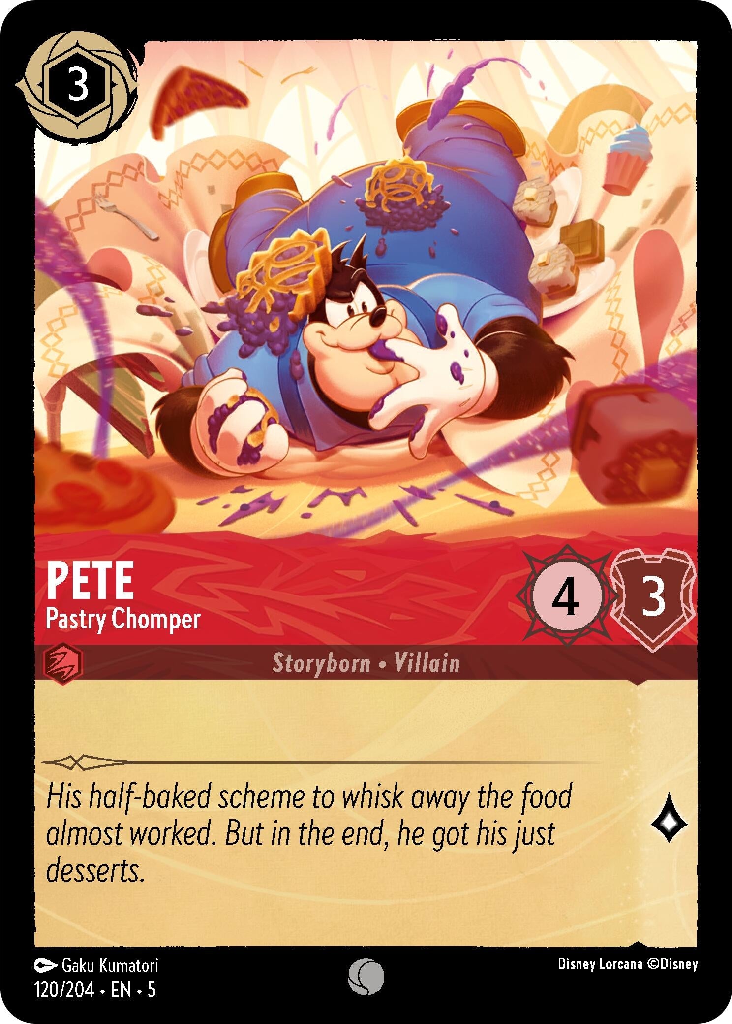 Image for Pete - Pastry Chomper (Shimmering Skies) (120/204) - Disney Lorcana