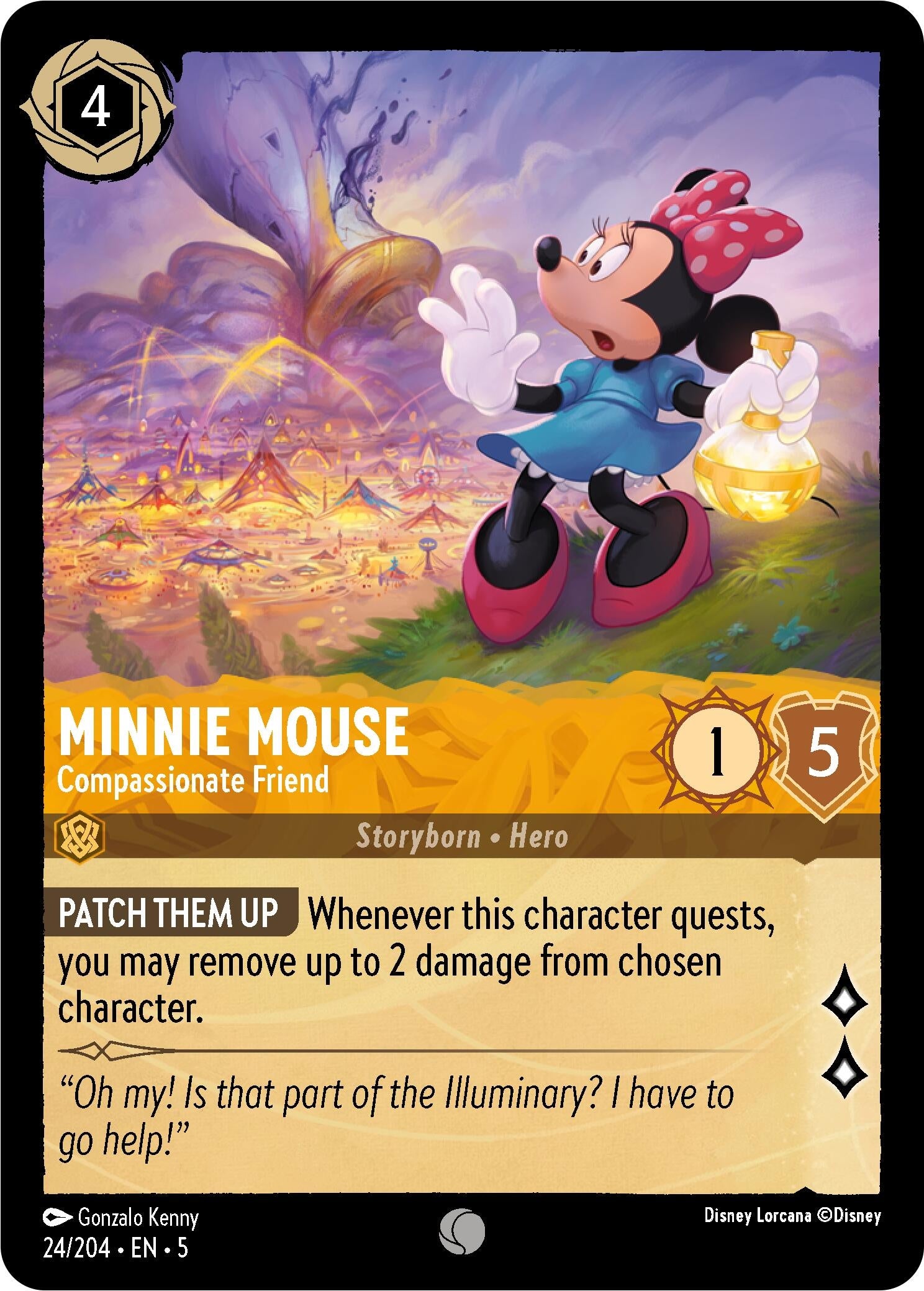 Image for Minnie Mouse - Compassionate Friend (Shimmering Skies) (24/204) - Disney Lorcana