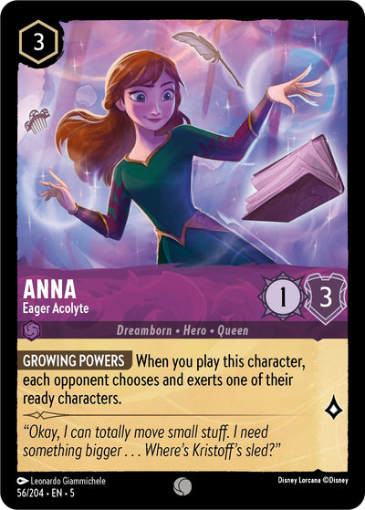 Image for Anna - Eager Acolyte (Shimmering Skies) (56/204) - Disney Lorcana
