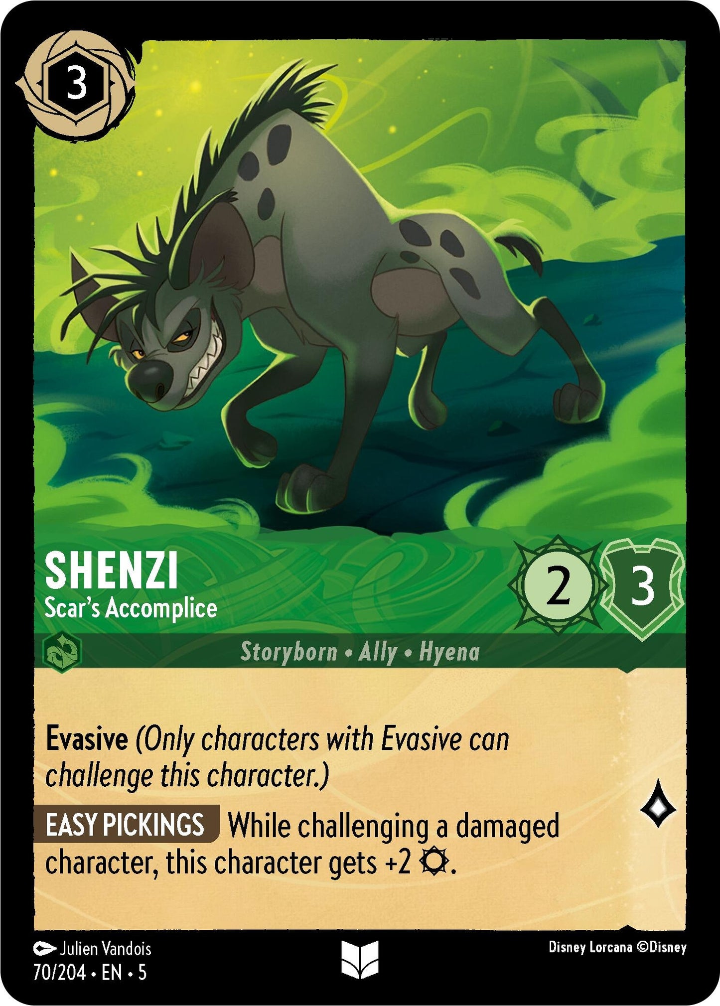 Image for Shenzi - Scar's Accomplice (Shimmering Skies) (70/204) - Disney Lorcana