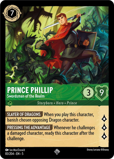 Image for Prince Phillip - Swordsman of the Realm (Shimmering Skies) (83/204) - Disney Lorcana
