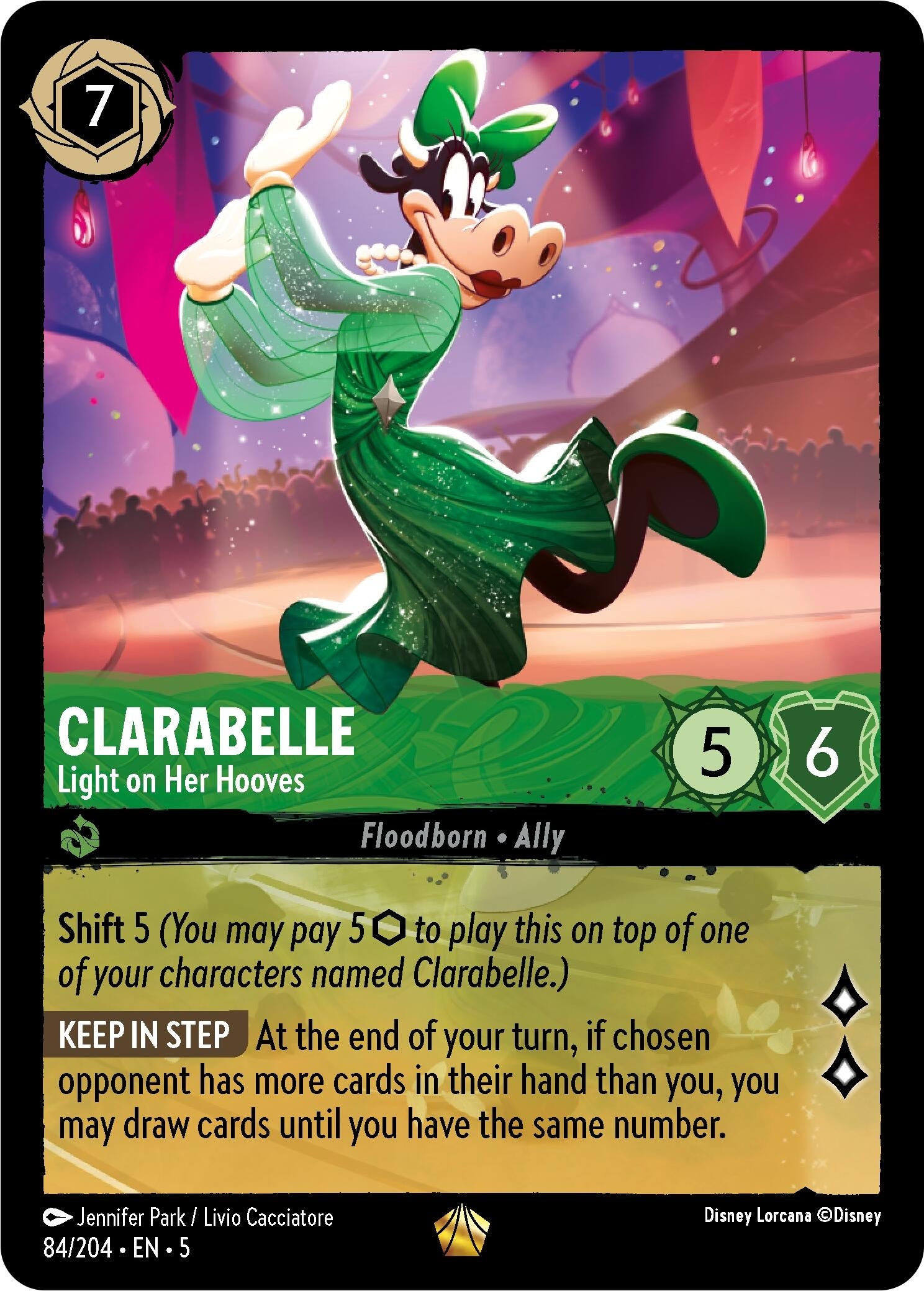 Image for Clarabelle - Light on Her Hooves (Shimmering Skies) (84/204) - Disney Lorcana