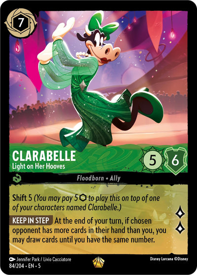 Image for Clarabelle - Light on Her Hooves (Shimmering Skies) (84/204) - Disney Lorcana