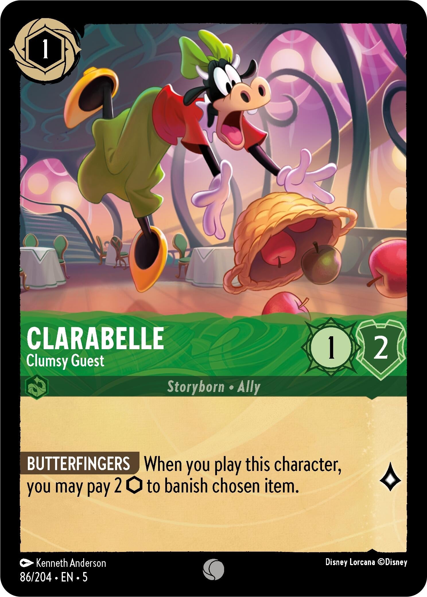 Image for Clarabelle - Clumsy Guest (Shimmering Skies) (86/204) - Disney Lorcana