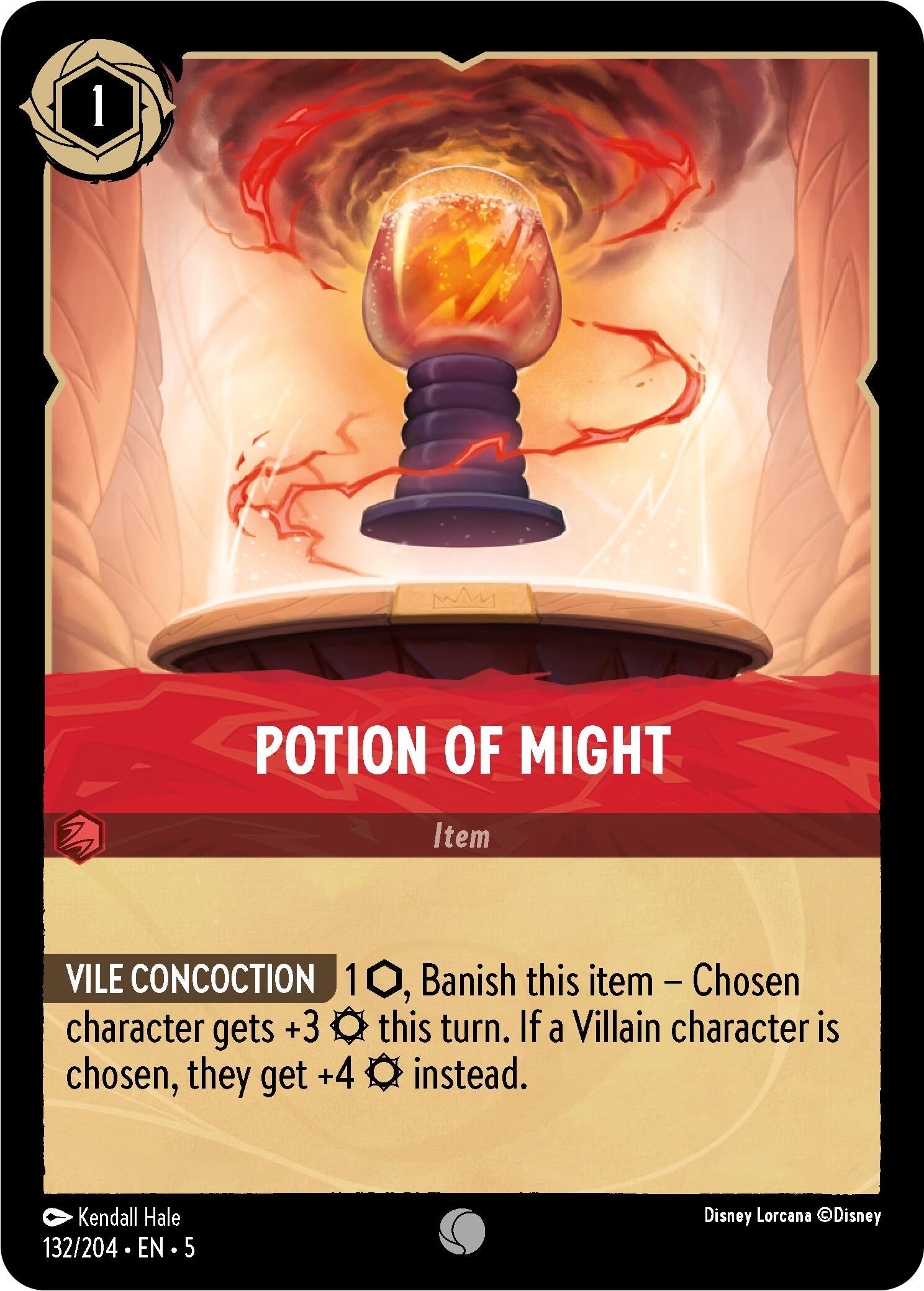 Image for Potion of Might (Shimmering Skies) (132/204) - Disney Lorcana