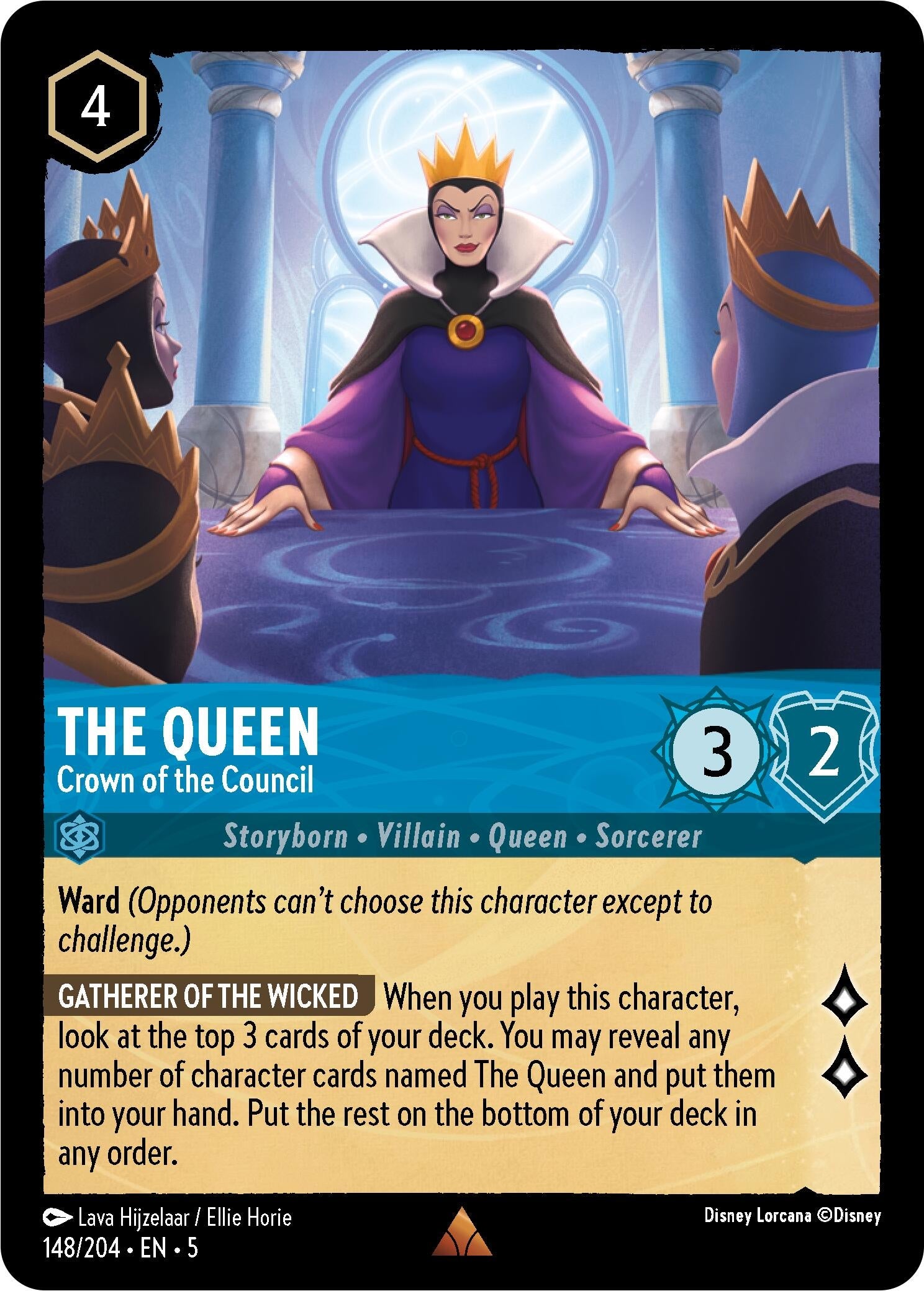 Image for The Queen - Crown of the Council (Shimmering Skies) (148/204) - Disney Lorcana