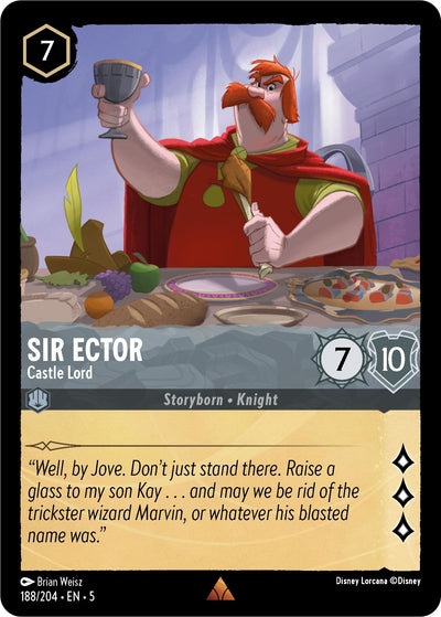 Image for Sir Ector - Castle Lord (Shimmering Skies) (188/204) - Disney Lorcana